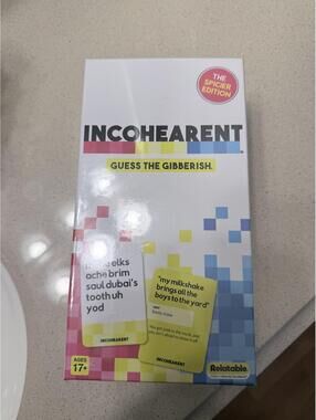 Incoherent: Guess the Gibberish Party Card Game -New in Wrap
